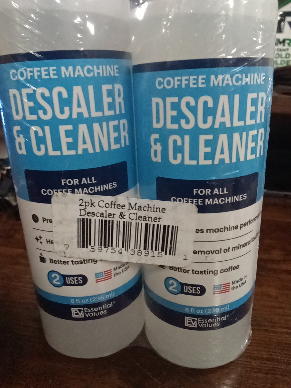 2 Pkg Ice Machine Cleaner 8 fl oz,  Safe Descaler Essential Values 880 Kb