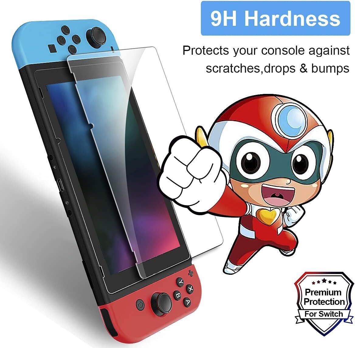 3-Pack Screen Protector for Nintendo Switch 6.2'',HD Clear Anti-Scratch
