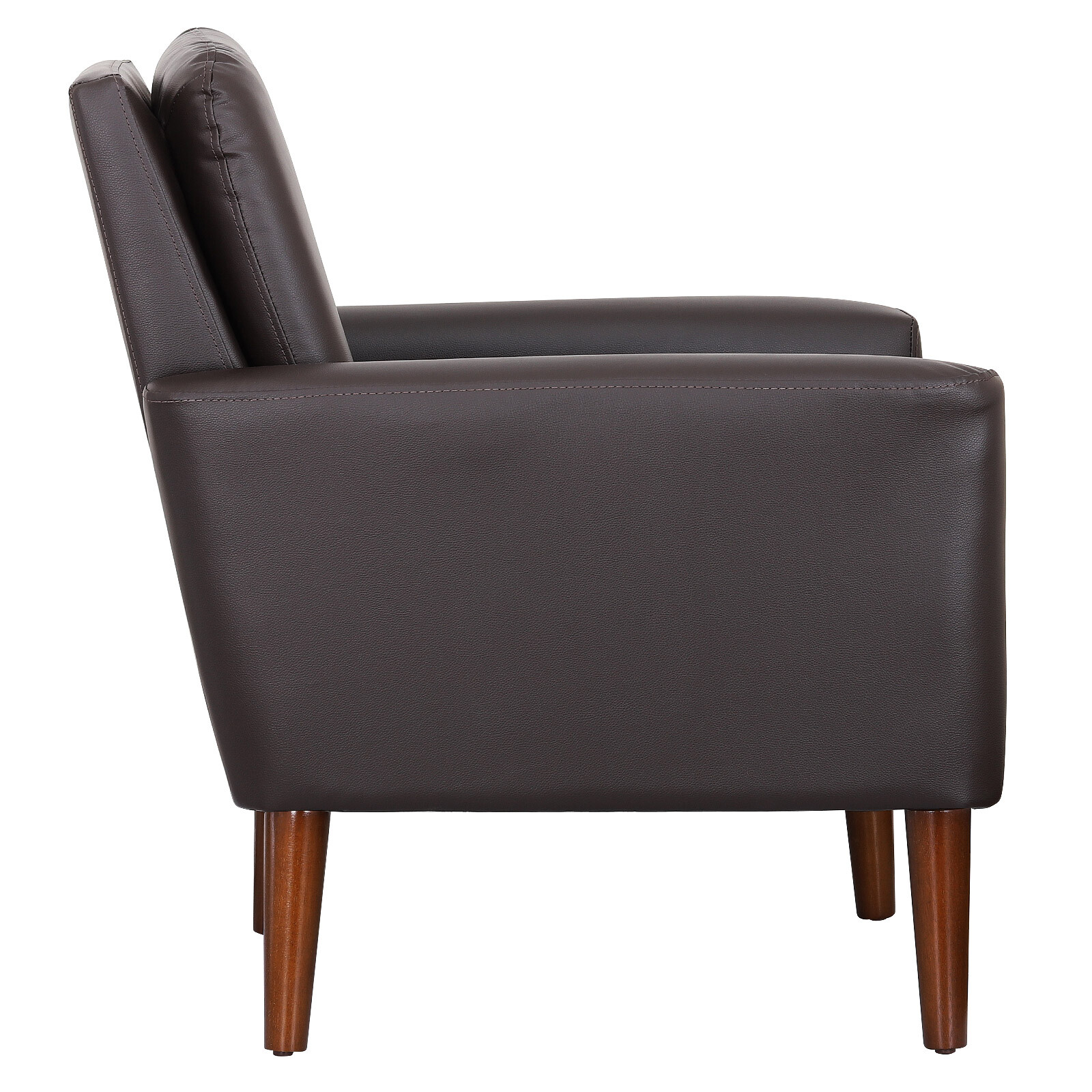 PU Leather Arm Chair Accent Single Sofa Modern Upholstered Living Room Armchair