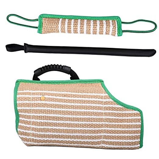 Dog Tug Toy Jute Dog Training Bite Pillow, Best for Tug of War, K9, Style 2