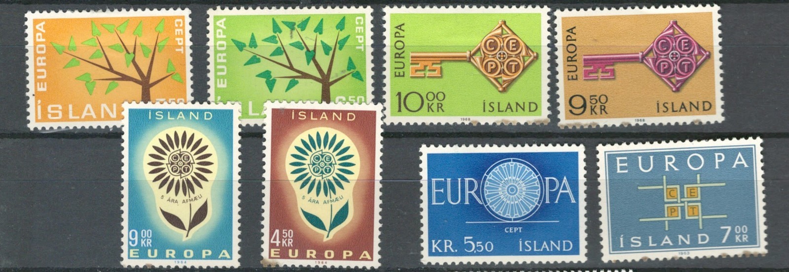 ICELAND BRITISH COMMONWEALTH  EUROPA MH SET OF STAMPS  LOT (BRCOL 468)