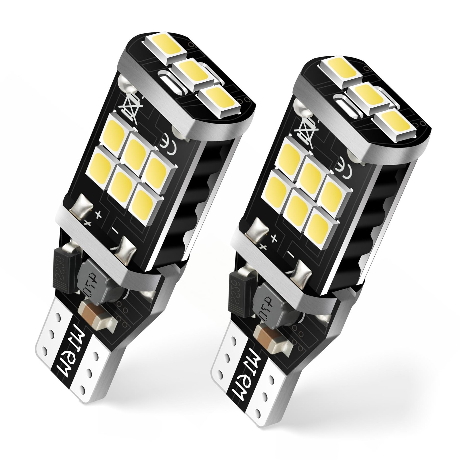 912 921 LED Bulb for Backup Reverse Lights, 2835 15-SMD Chipsets Error Free 3...