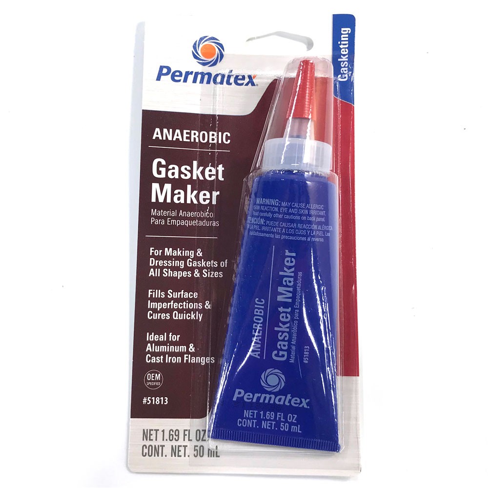 Permatex Gasket Making Compound 51813; Anaerobic Gasket Maker 1.69oz Tube