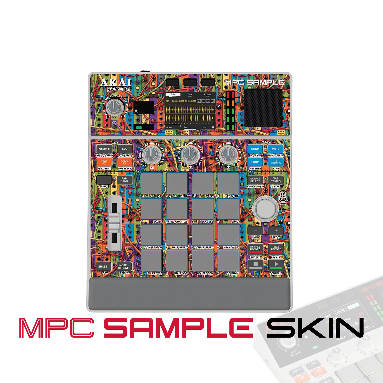 Akai MPC Sample Skin / carnival wiring maze
