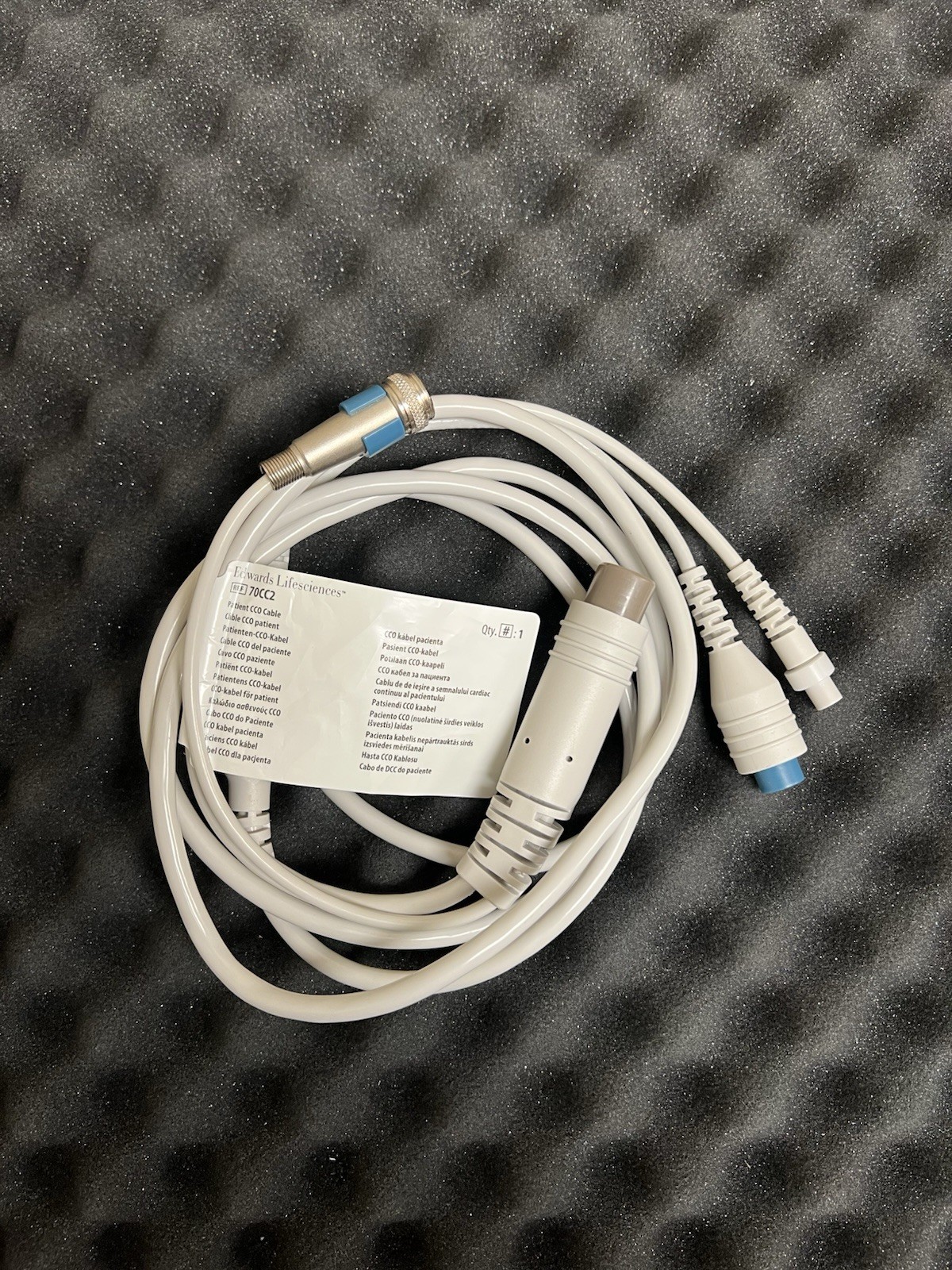 Edwards Lifesciences Patient CCO Cable REF 70CC2 USED