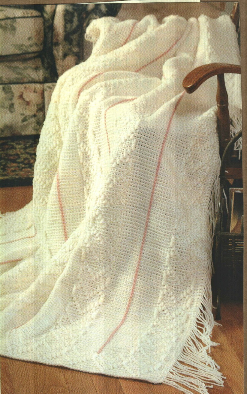 HEART STRINGS AFGHAN HOME DECOR CROCHET PATTERN INSTRUCTIONS