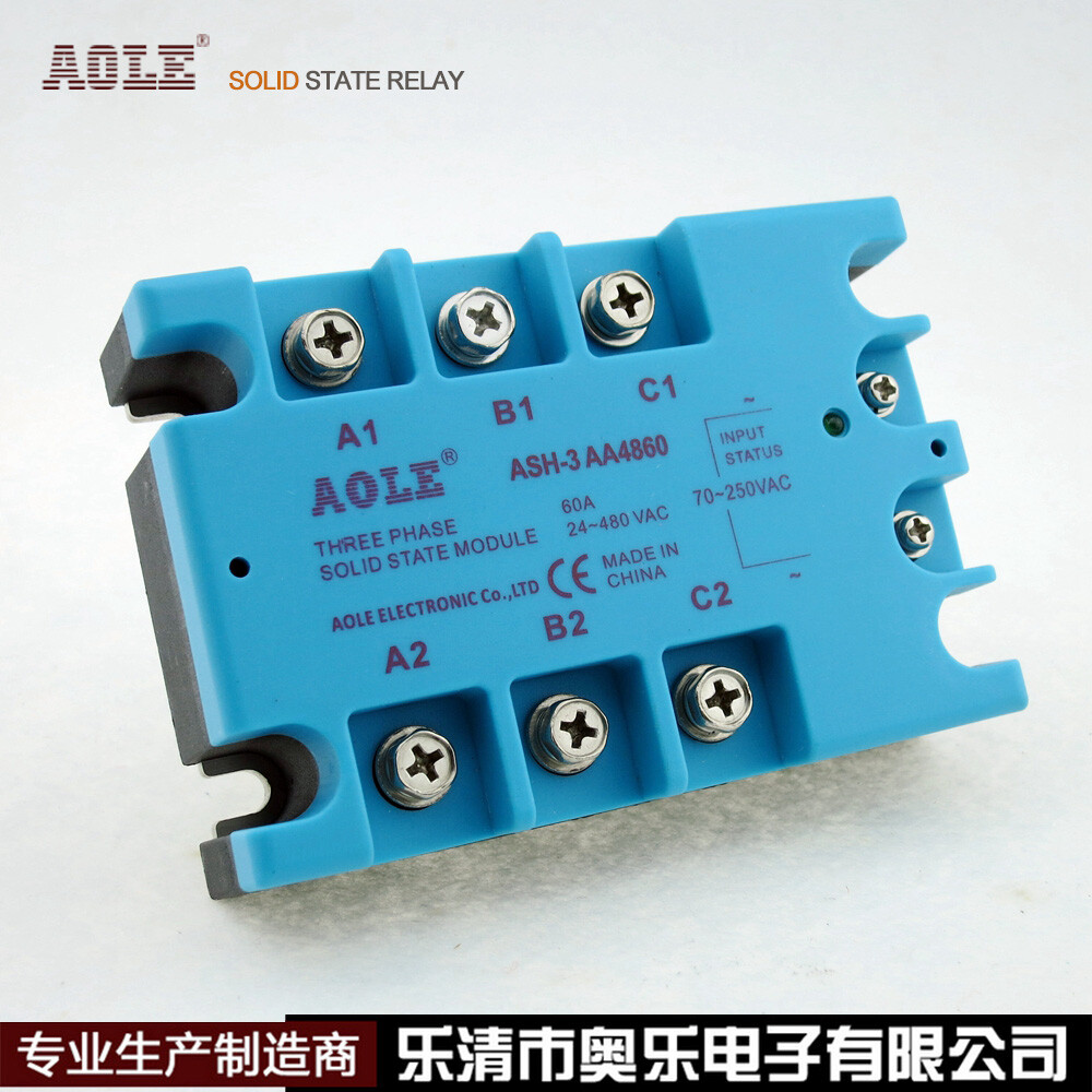 ASH-3AA4860 Three-Phase Solid State Relay AC 60A TSR-60AA 48