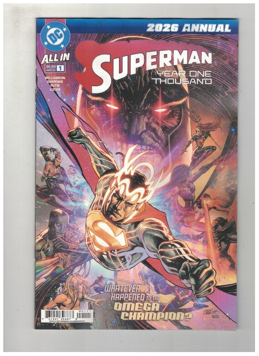 SUPERMAN 2026 ANNUAL #1 - EDDY BARROWS MAIN COVER - DC COMICS/2026