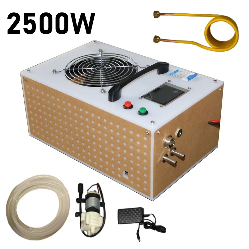 High Frequency Induction Heating Machine 2500W Metal Weld Metal Smelting Furnace
