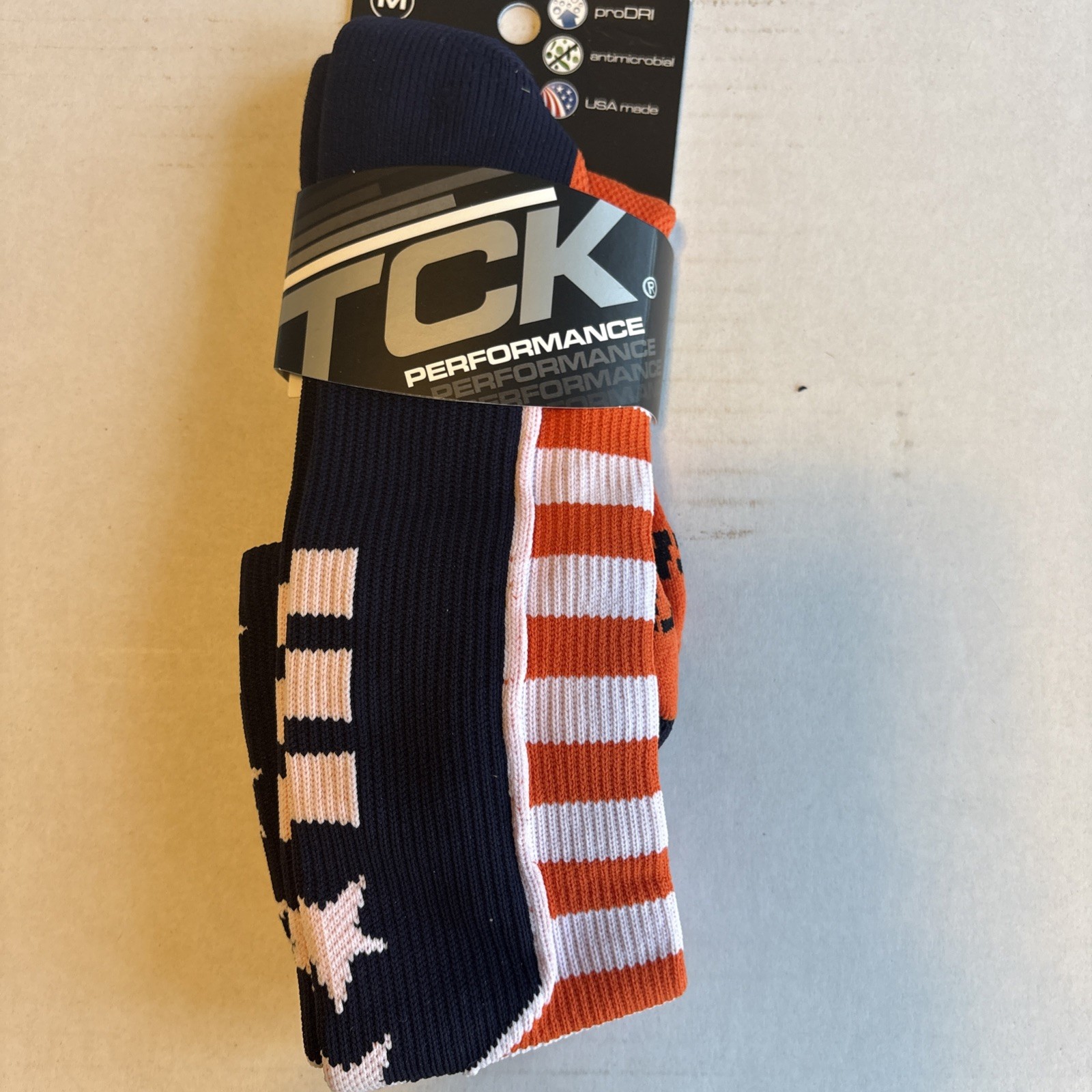 TCK Elite USA Patriotic Performance Over The Calf, Red White And Blue Size M