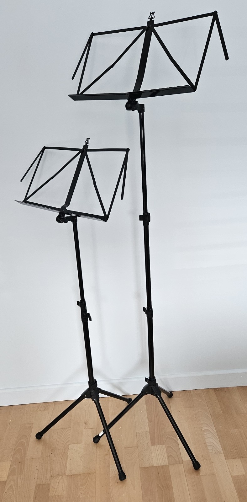 Two Light weight Metal Music stands Model HB13807 - GT59