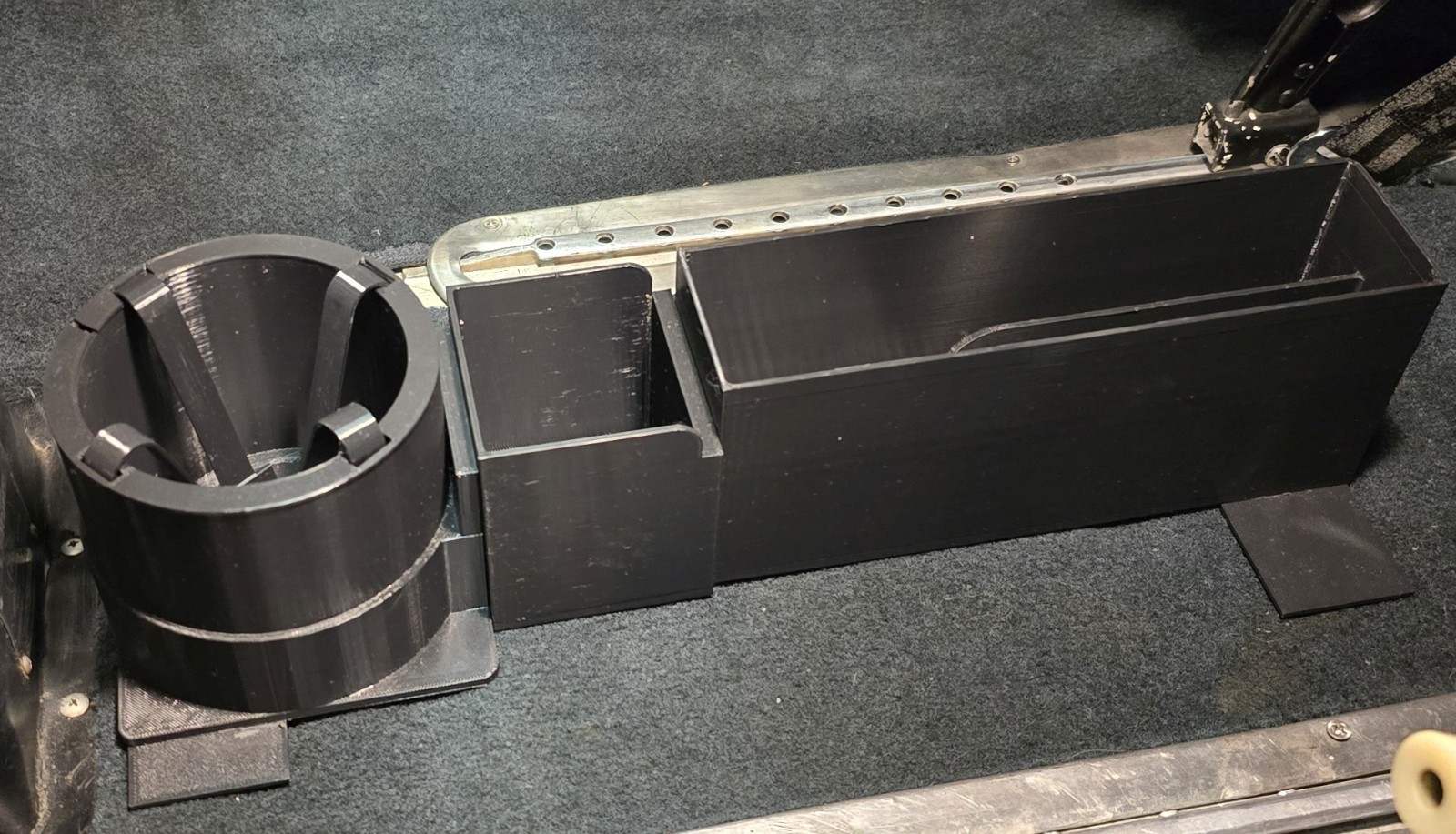 Airplane Center Console Custom Organizer Cup Holder - Modular - 3D Printed PETG
