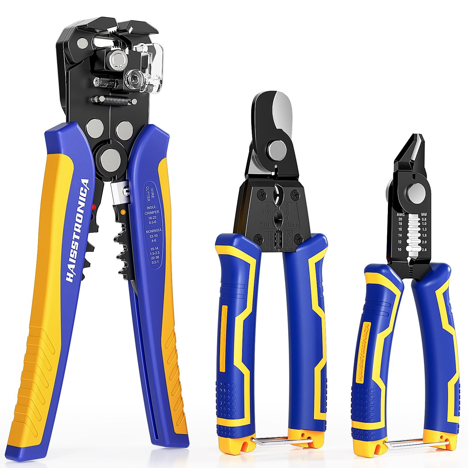 haisstronica Wire Stripper Tools Set for Professional Electrician,1... Fast Ship