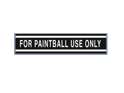 Trident 23 inch For Paintball Use Only Stickers