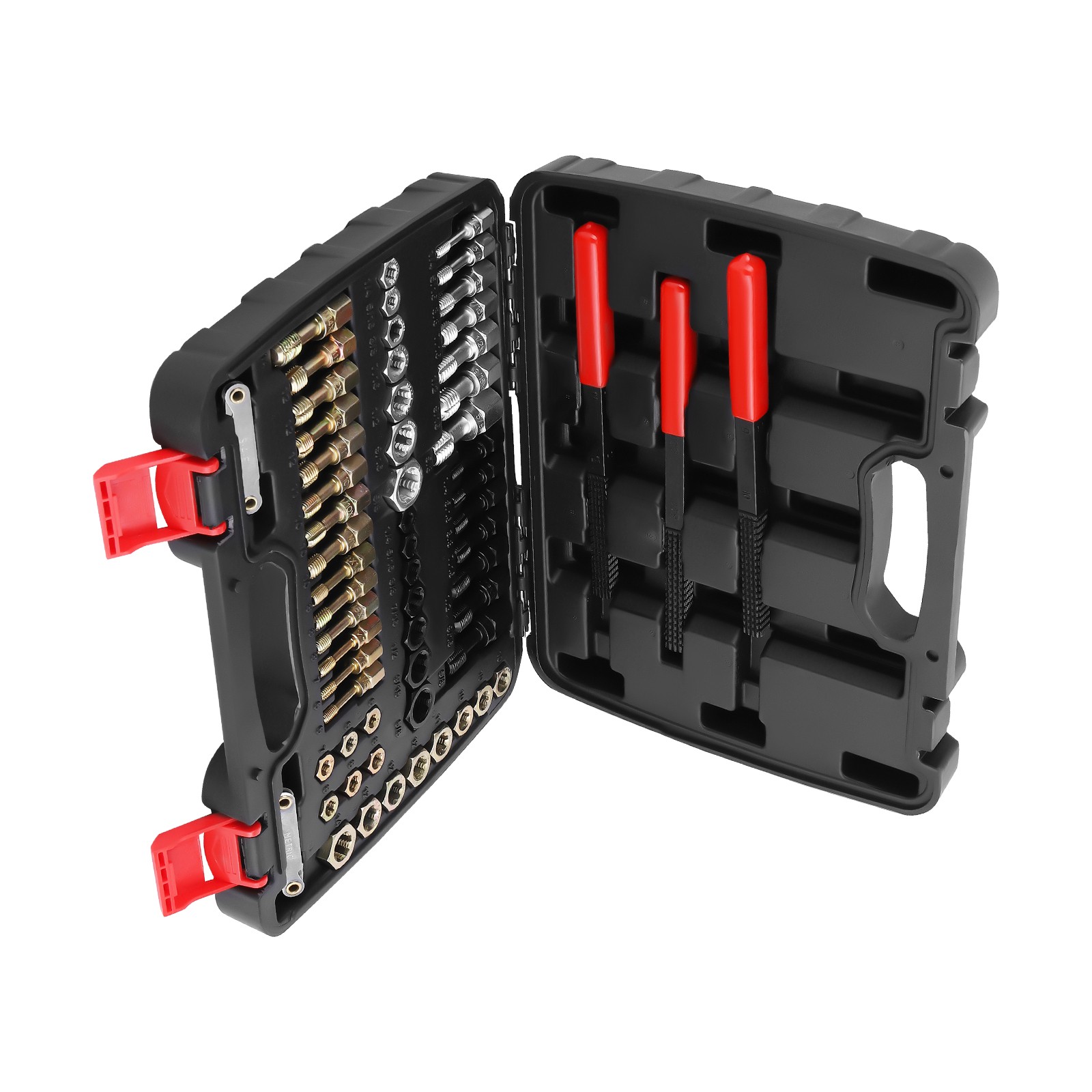 Heavy Duty Thread Repair Kit 61pc Heat-Treated Steel UNC/UNF/Metric with Files