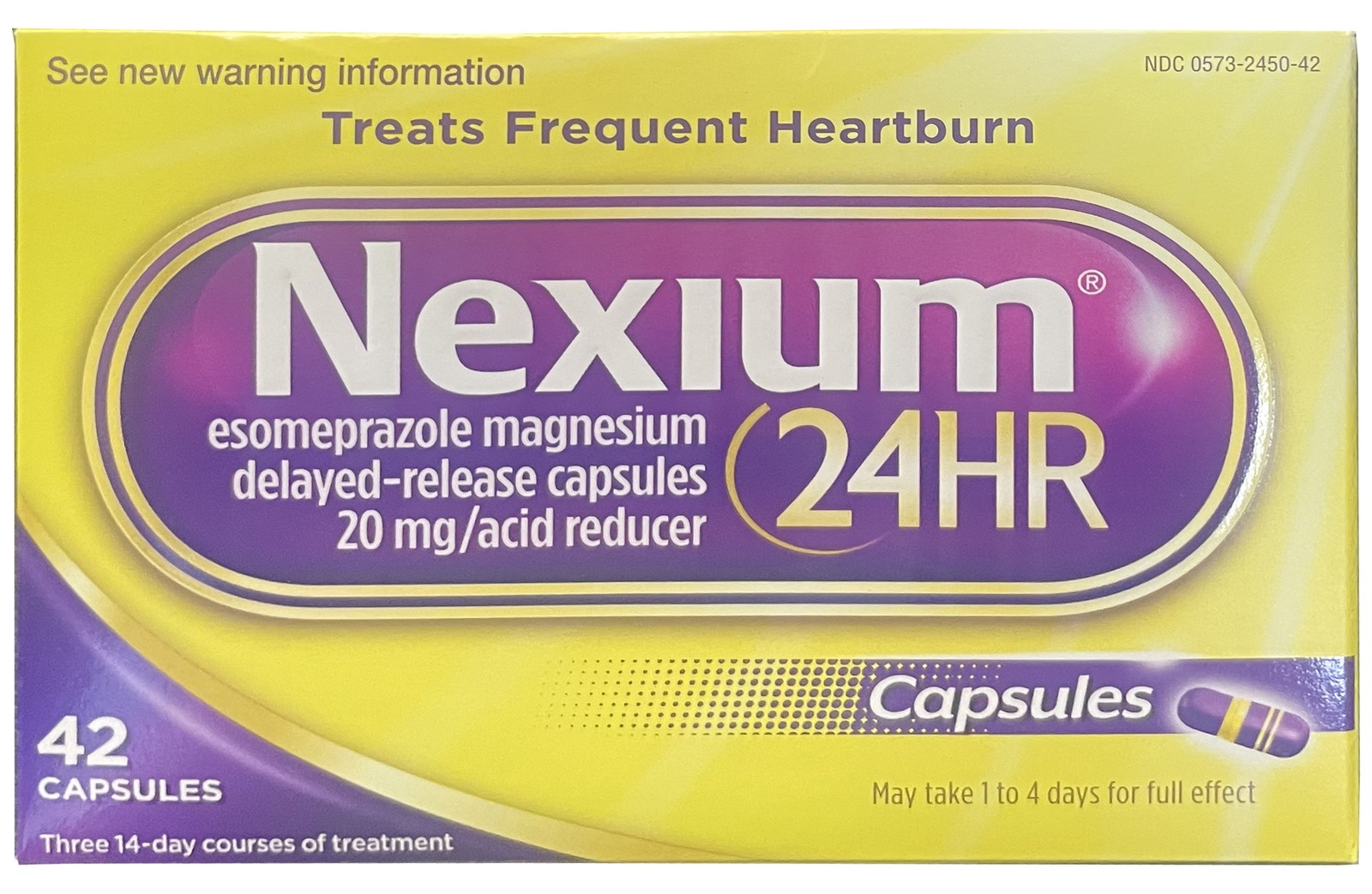 Nexium 24HR Delayed Release Heartburn Relief Capsules - 42 ct - EXP 1/27