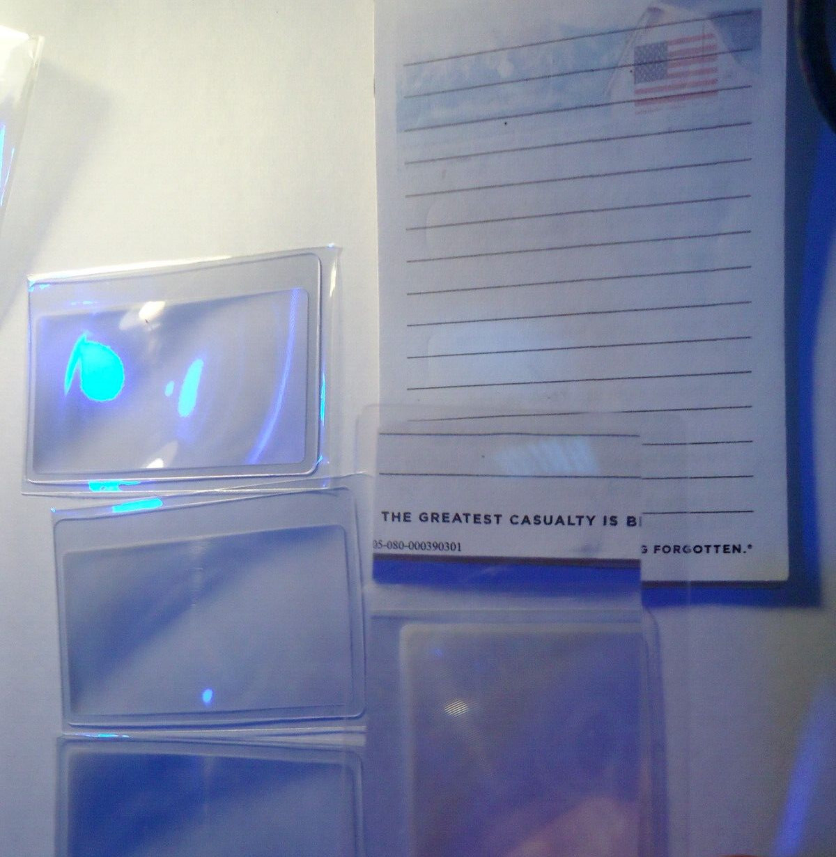 5-- Credit Card  Wallet Pocket Magnifier Reading Glass#09