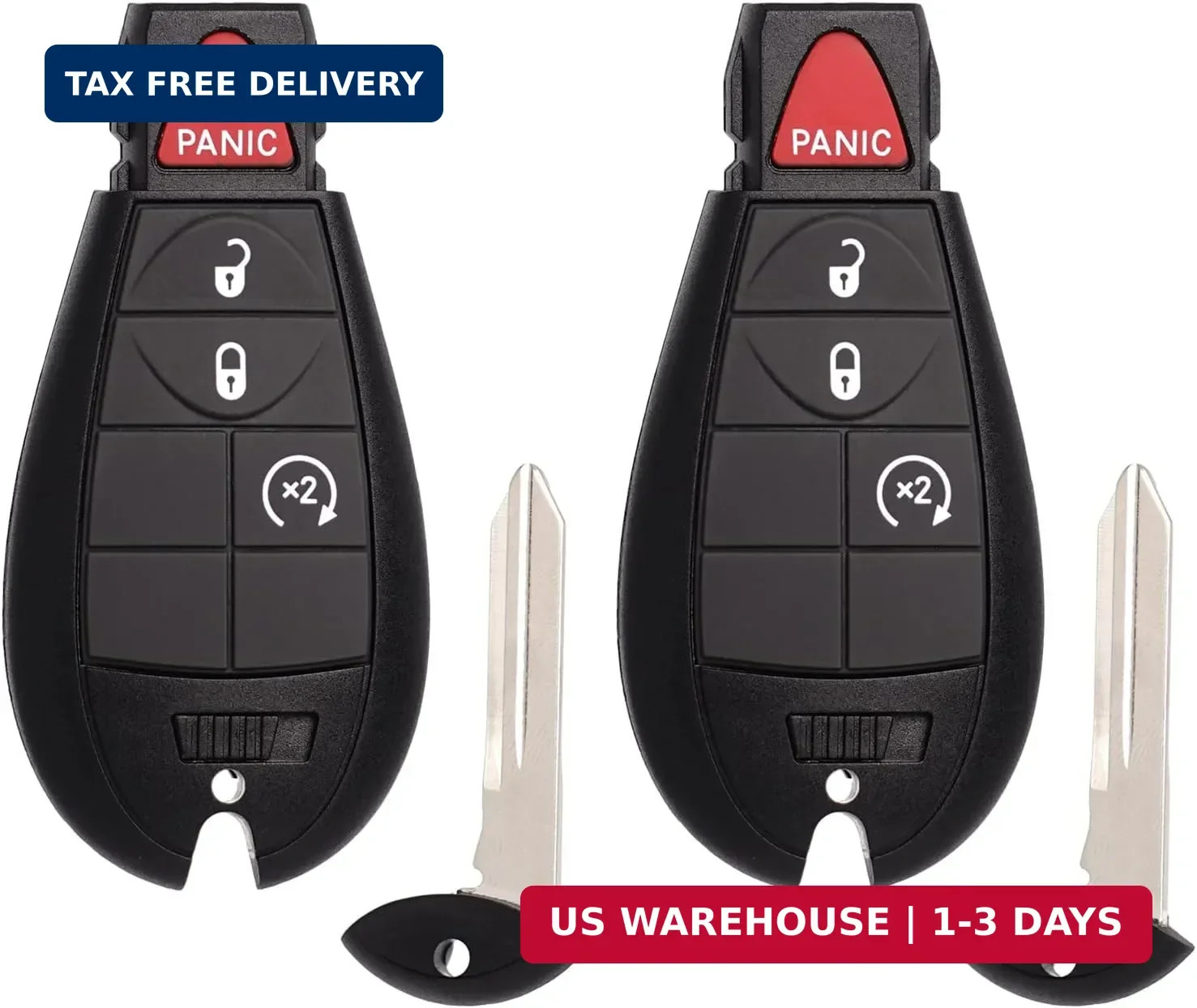 Key Fob Fobik Replacement Fits for Dodge Ram 1500 2013-2021 2500 350