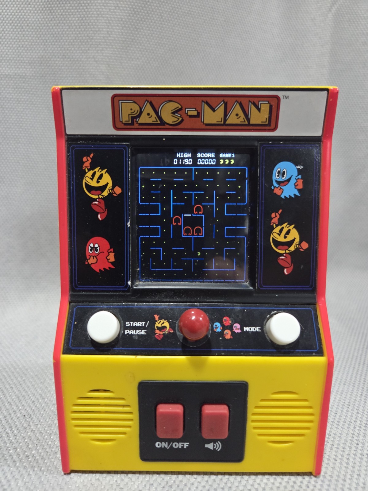 Basic Fun Pac-Man Mini Arcade Retro Game Bandai Namco Pacman Game - TESTED