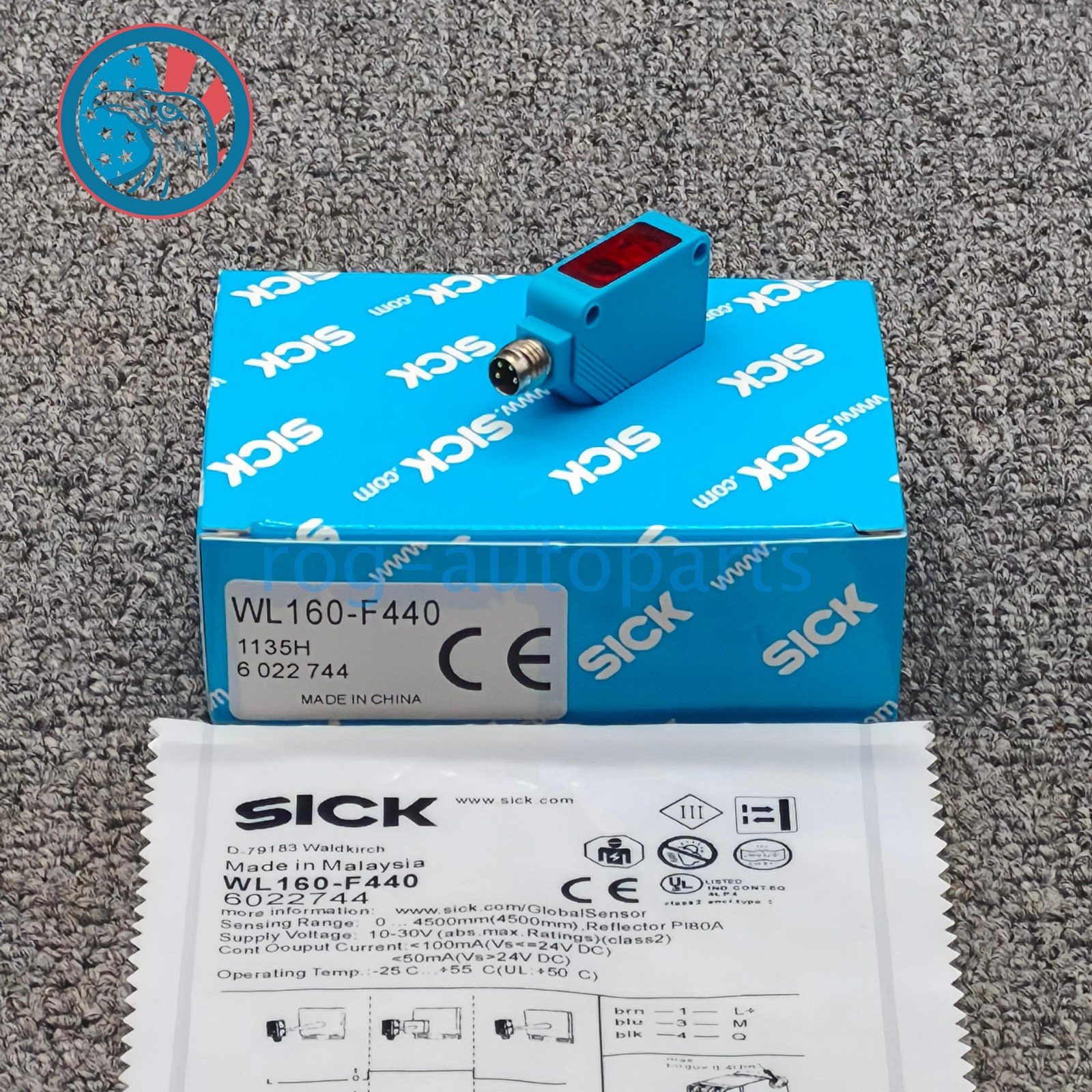New In Box For SICK WL160-F440 Photoelectric Sensor Switch 10-30VDC 0-4500mm