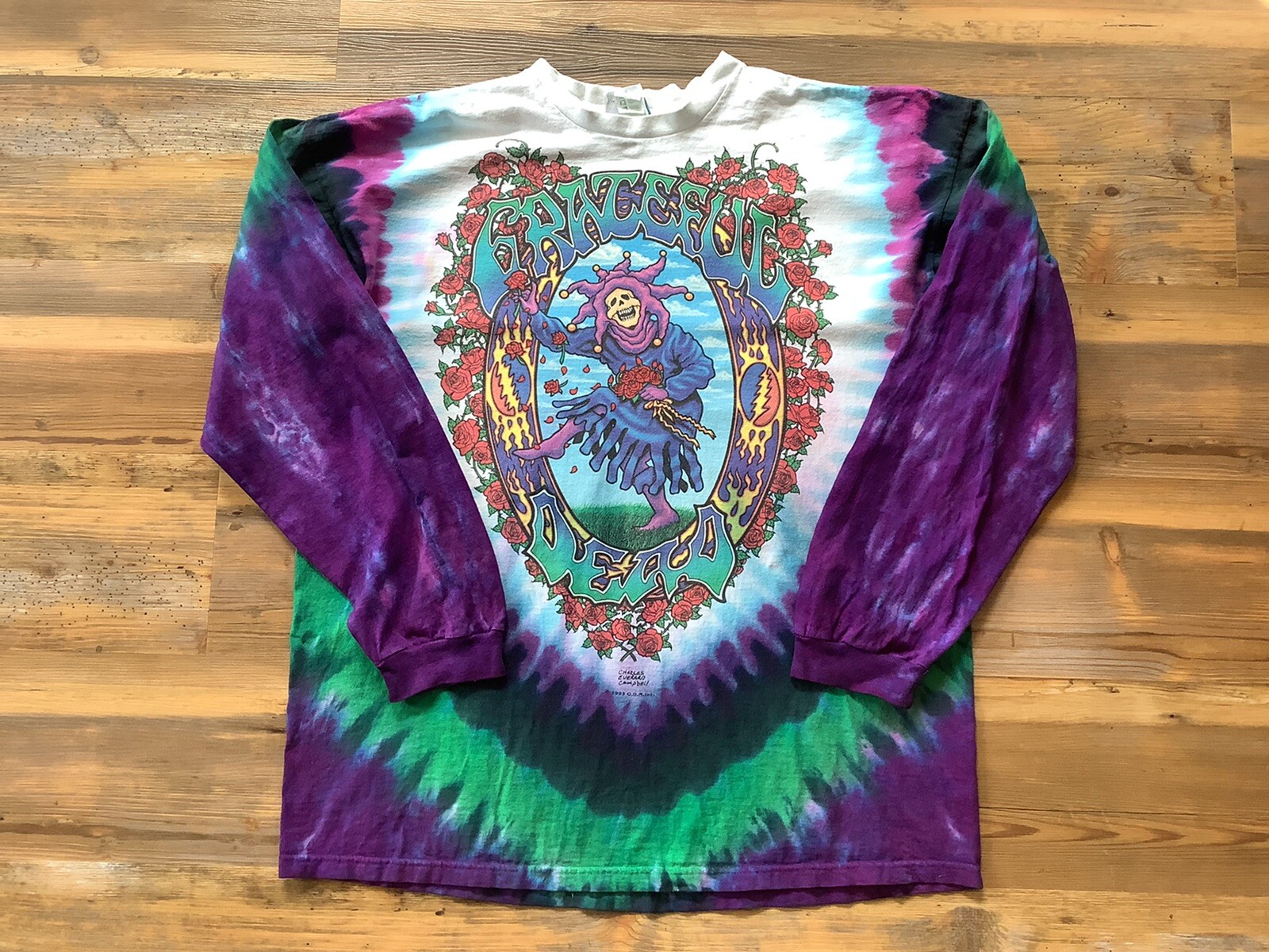 Grateful Dead Seasons of the Dead the Endless tour concert shirt 1993 XL