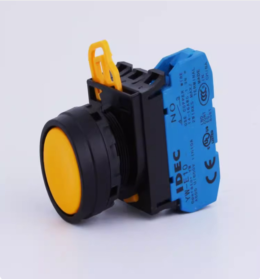 1PC New IDEC Push button switch YW1B-M1E02S 2NC blue #LL