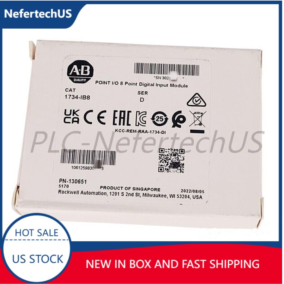 NEW AB 1734-IB8 POINT I/O 8 Point Digital Input Module 1734IB8 US Free Tax