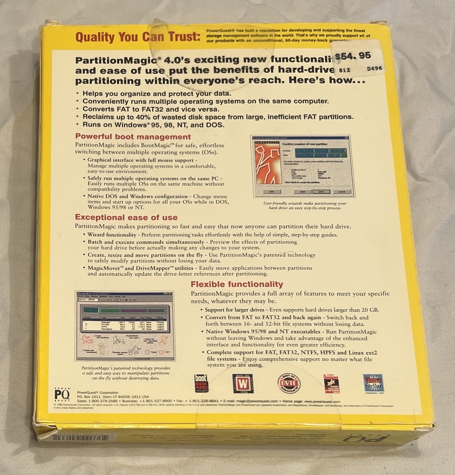 Vintage Partition Magic 4.0 Software w/ Sealed Disk & Manuals