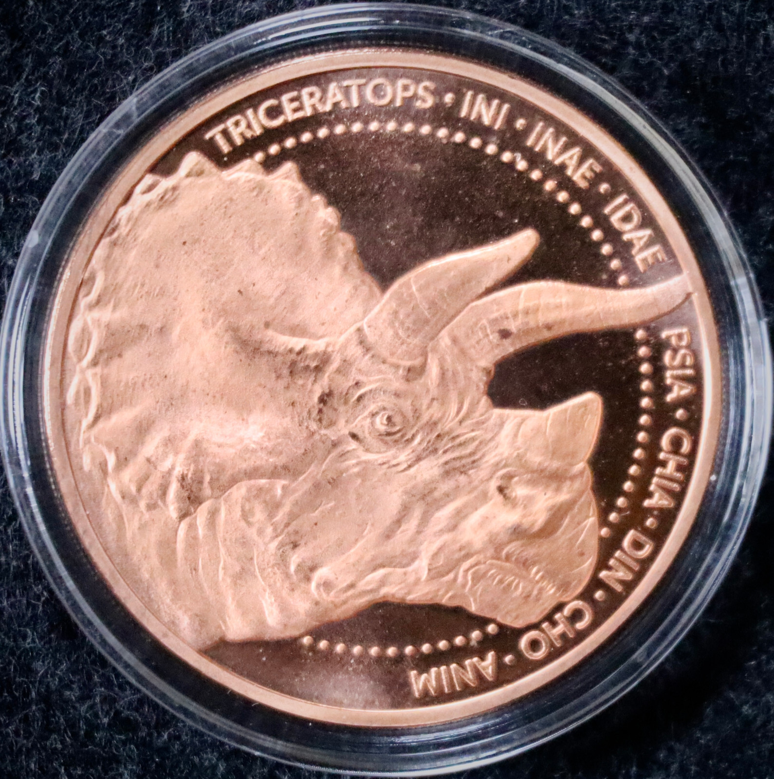 1 oz Triceratops: The Lost World Collection .999 Fine Copper Round BU in Capsule