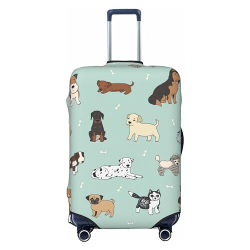 Puppy Dog Cute Animals Luggage Suitcase S (Fit 18-21 Inch Luggage) Dog #10