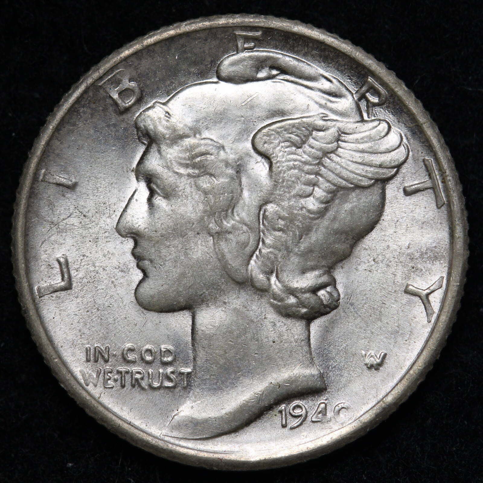 1940-S Mercury Silver Dime GEM BU *UNCIRCULATED* MS E292 T