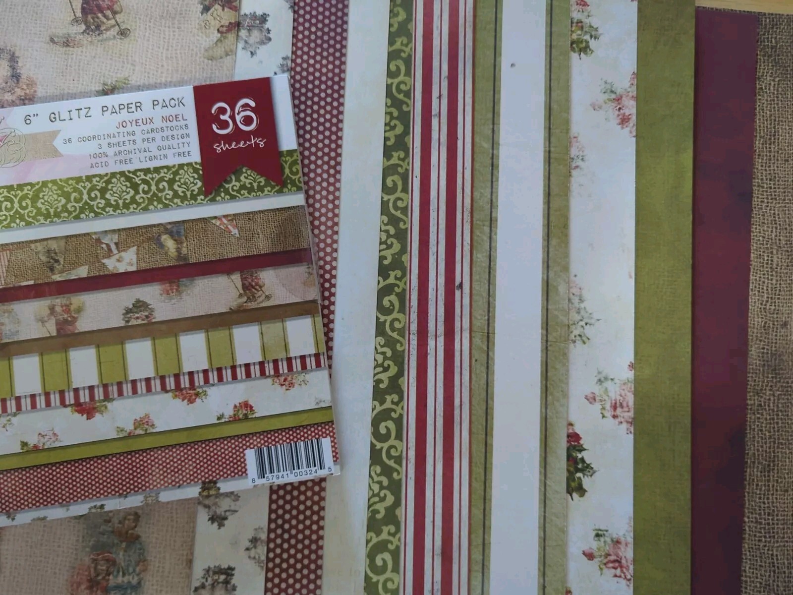 Glitz Designs "Joyeux Noel" Paper & Embellishment Bundle