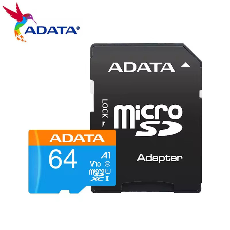 ADATA Micro SD Card 64GB UHS-I C10 High Speed Memory + Adapt
