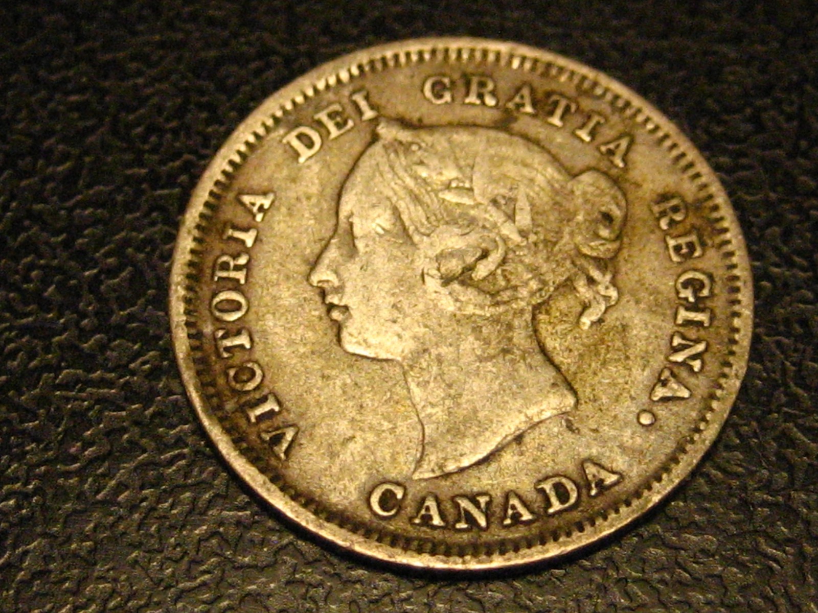 1881 H Canadian 5 Cent Silver VF #2