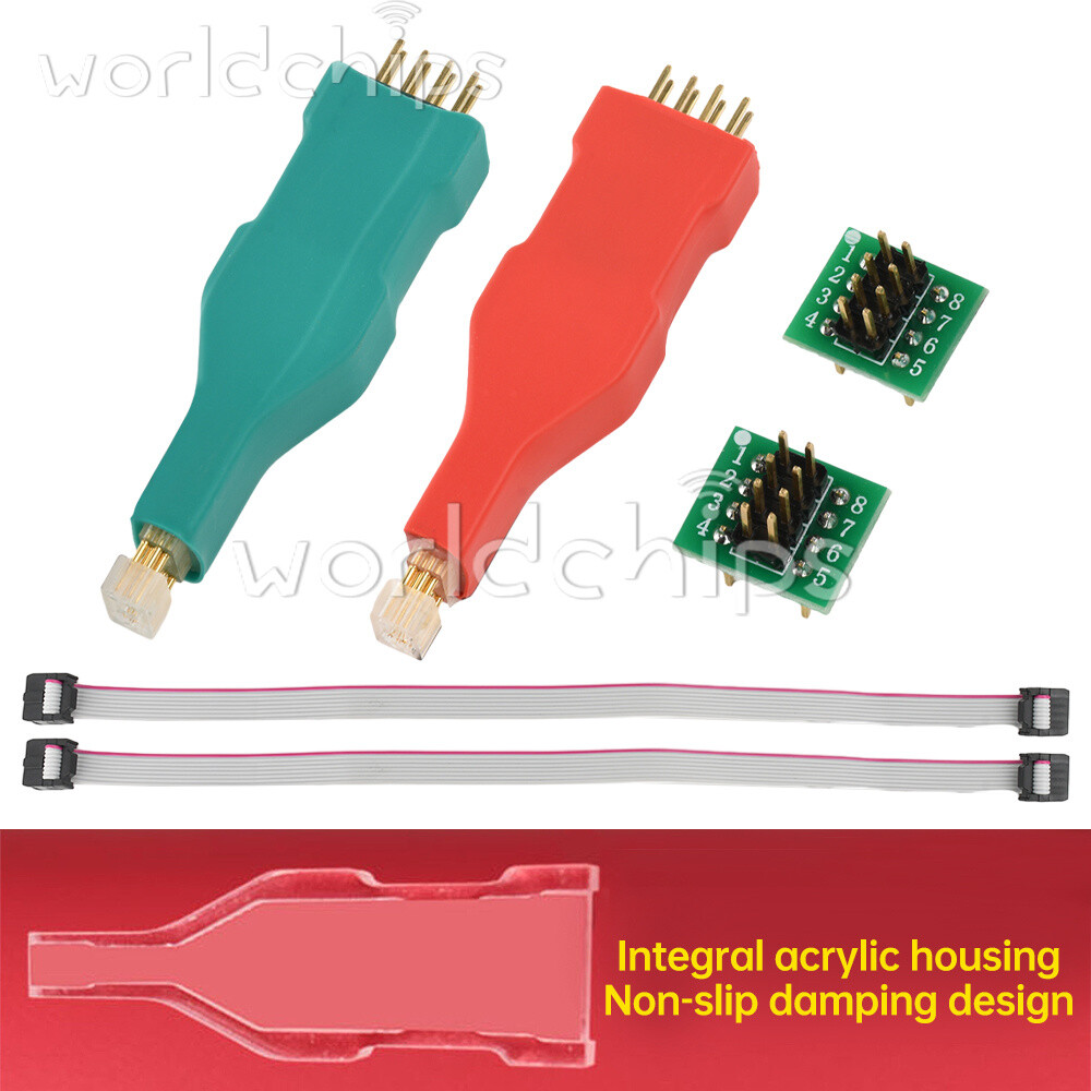 TSSOP8/MSOP8 Chip Spring Pin Burn Read Write Test Probe w/Program Download Cable