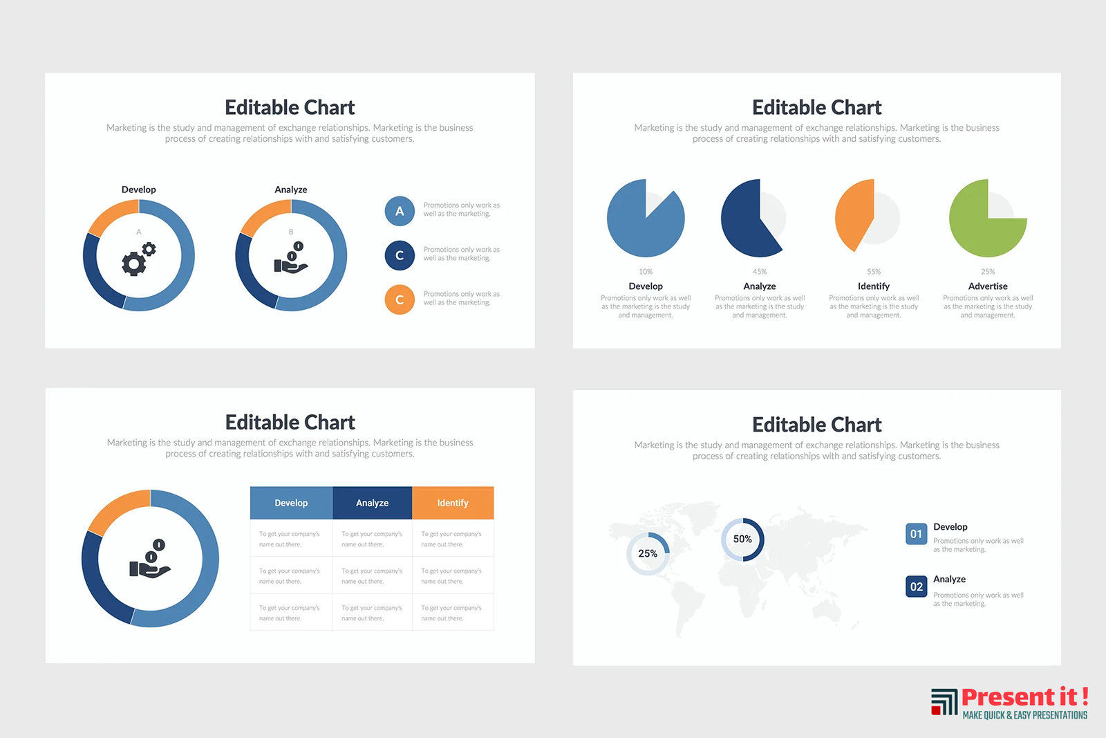 Pie Charts Infographics
