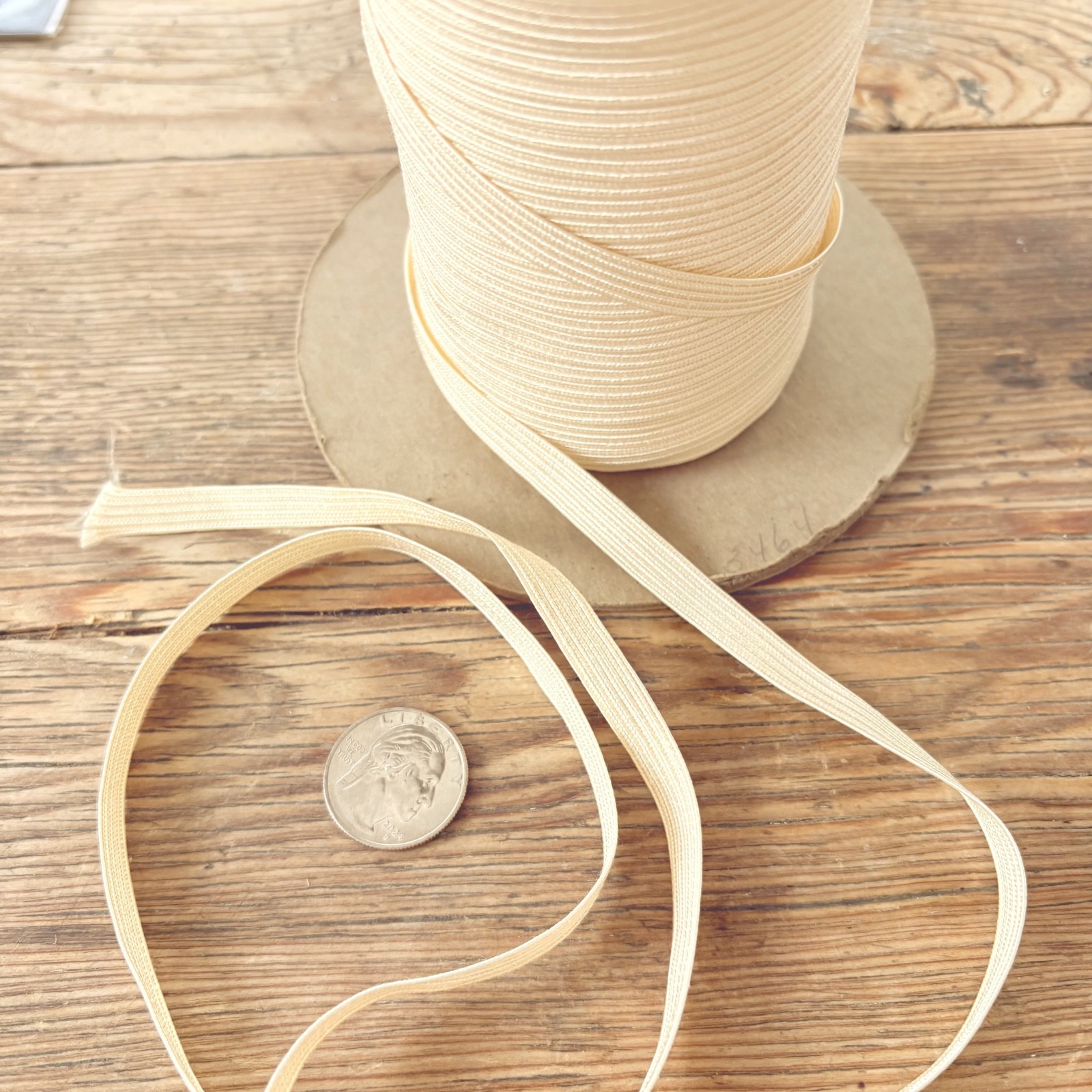French Vanilla 100% Rayon Braid Roll, 140 yards or more, roll