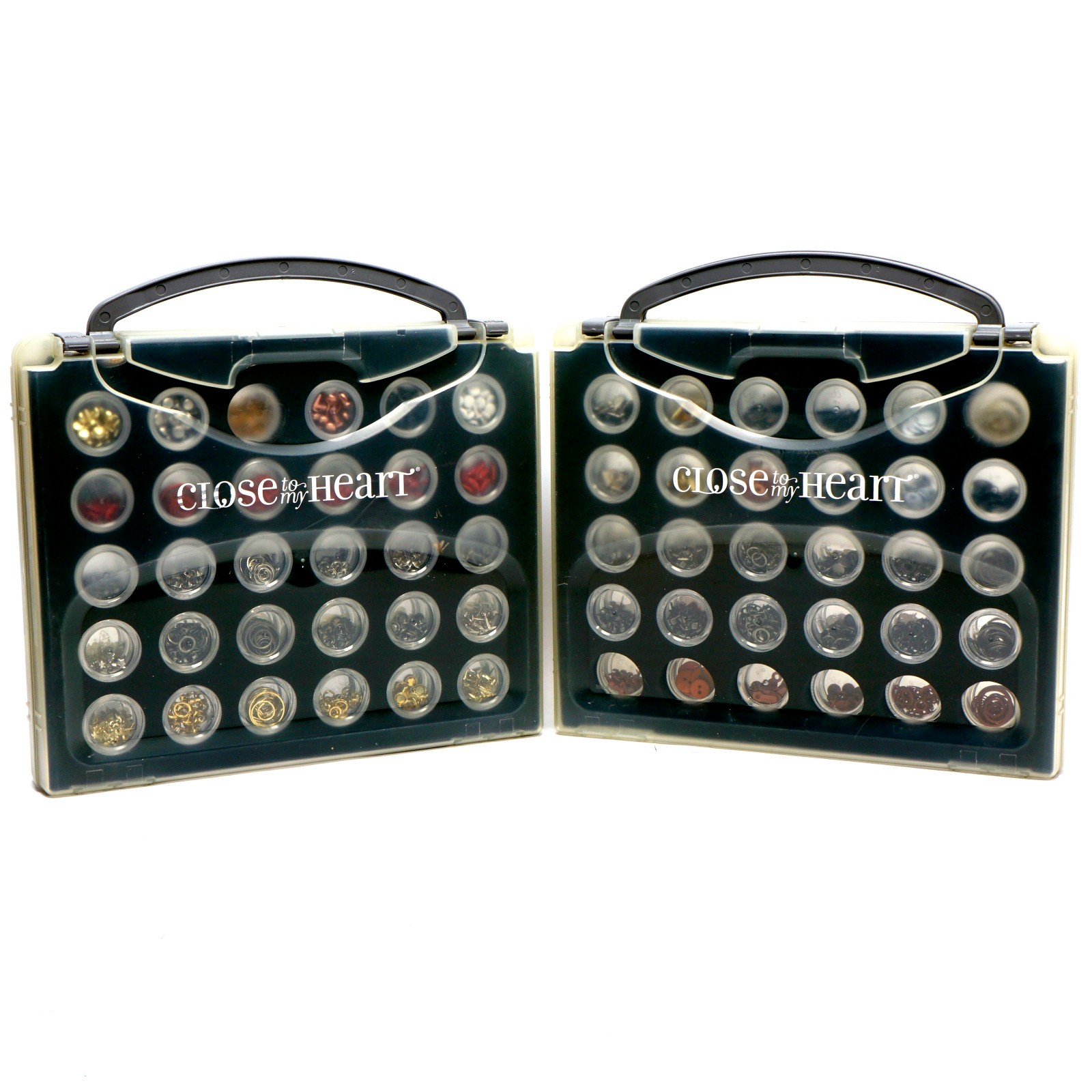 Close To My Heart Embellishment Craft Storage Case Set of 2 CTMH Papercrafting