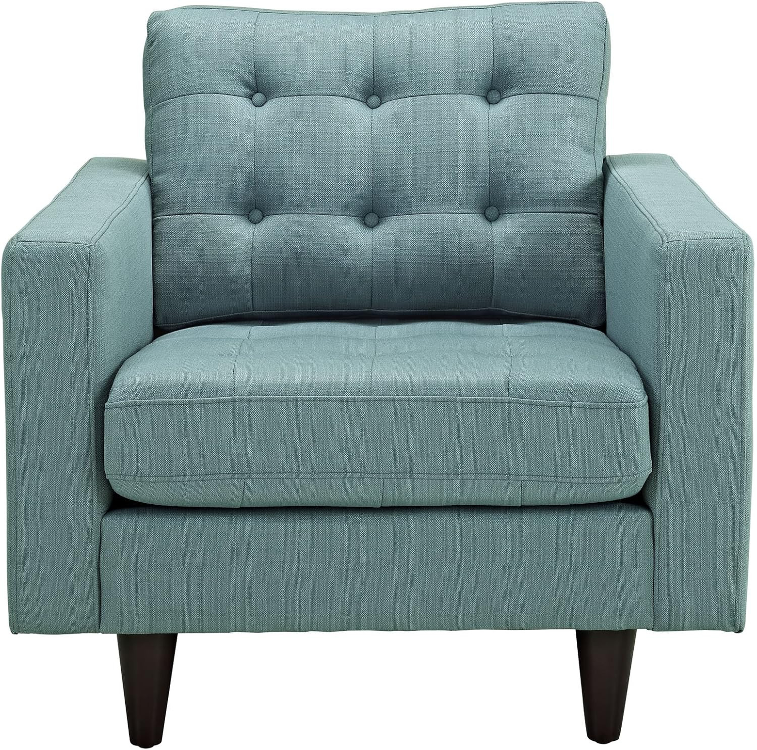 Laguna Mid-Century Modern Upholstered Armchair Set of 2