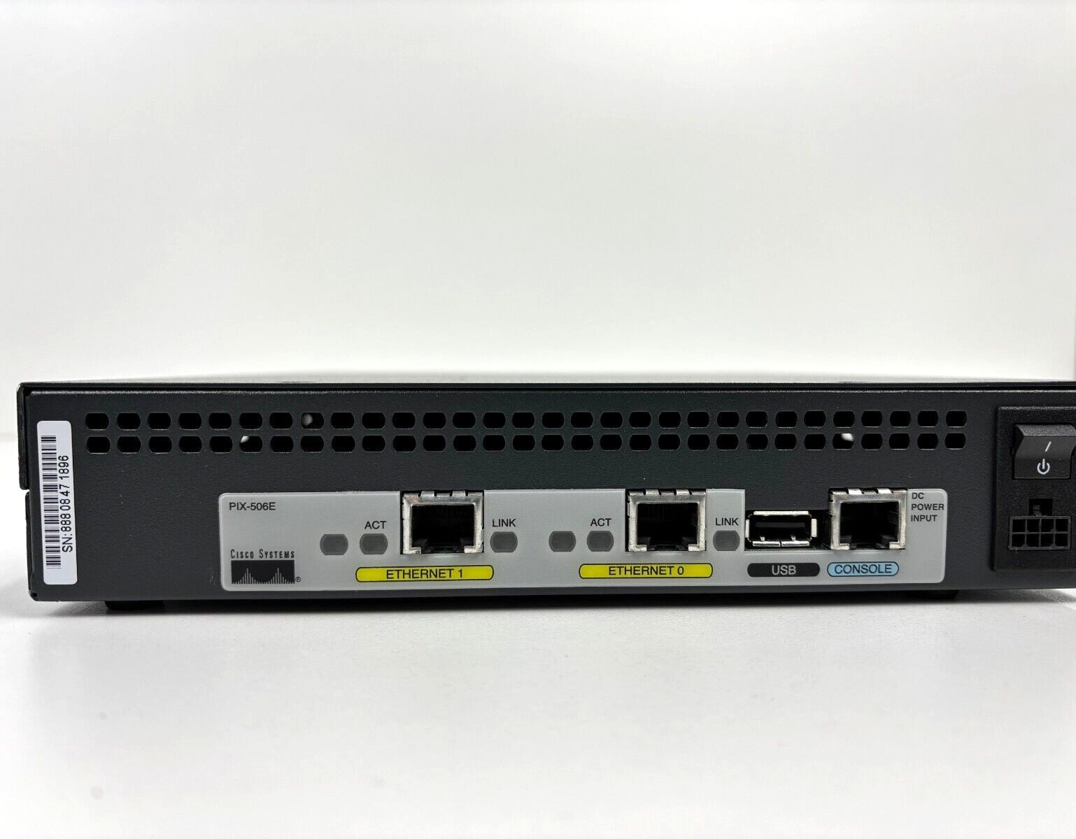 Cisco PIX 506E 6.3(4) Fast Internet Security Appliance Firewall w/ Power Adapter