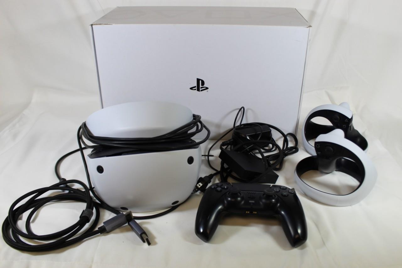 Playstation VR2 Virtual Reality System Headset with Controllers