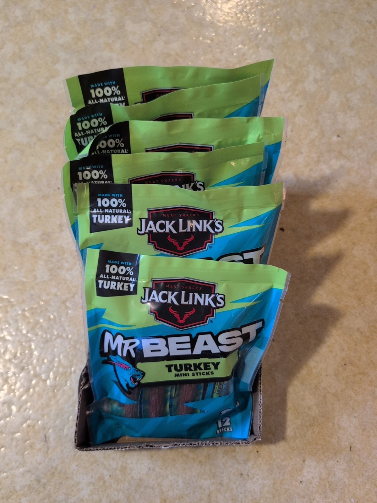 Jack Links Mr Beast Turkey Mini Sticks