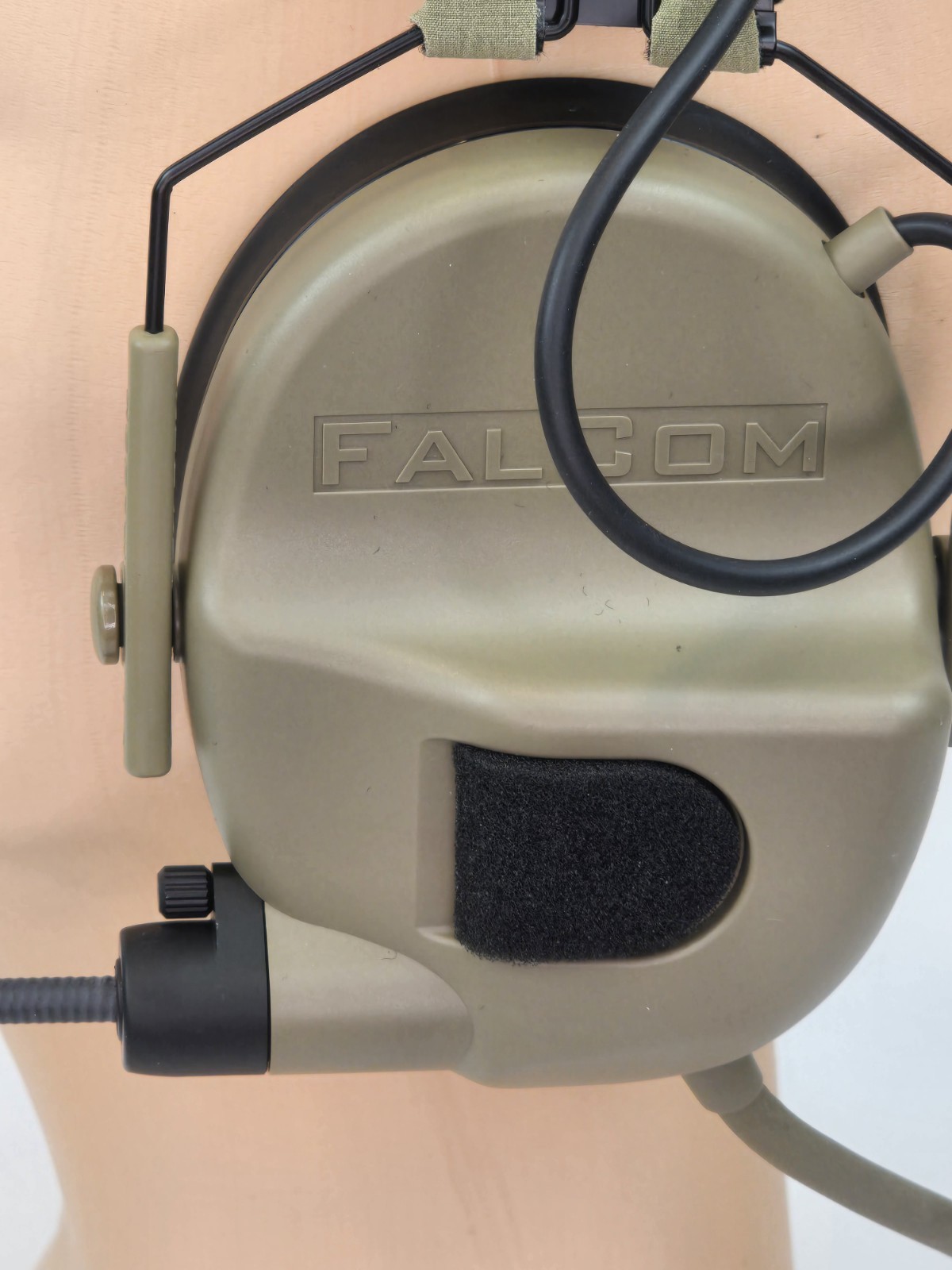 FalCom OTE2000 Over The Ear Headset Tan New In Box