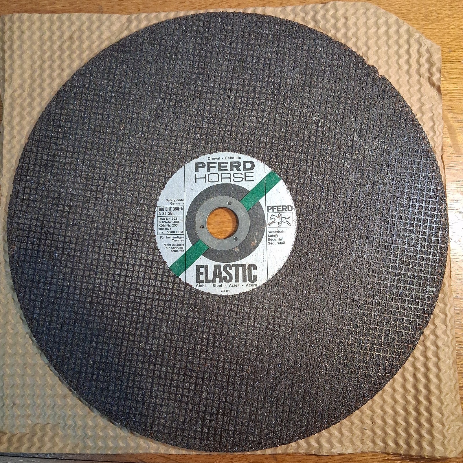 PFERD HORSE Elastic 14"x5/32" Cut-Off Wheel Proformance Line, Steel, Coarse Grit