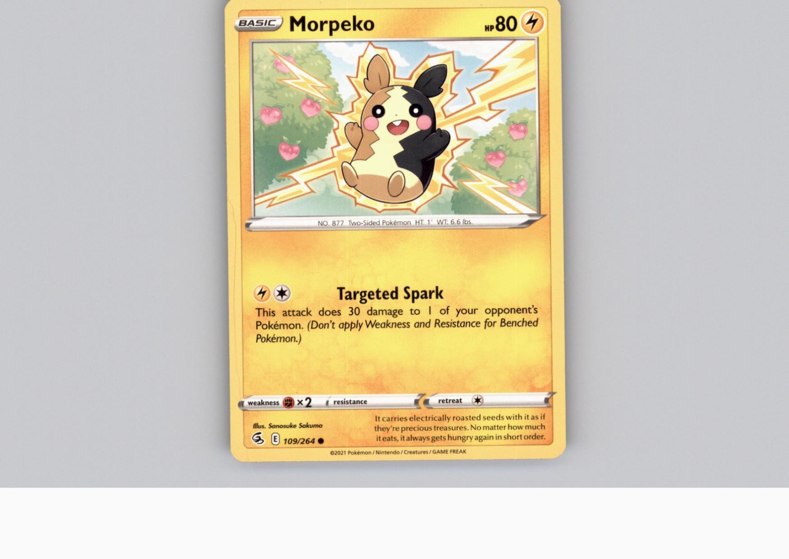 Pokémon TCG Fusion Strike: Morpeko (109/264) - Common - Near Mint