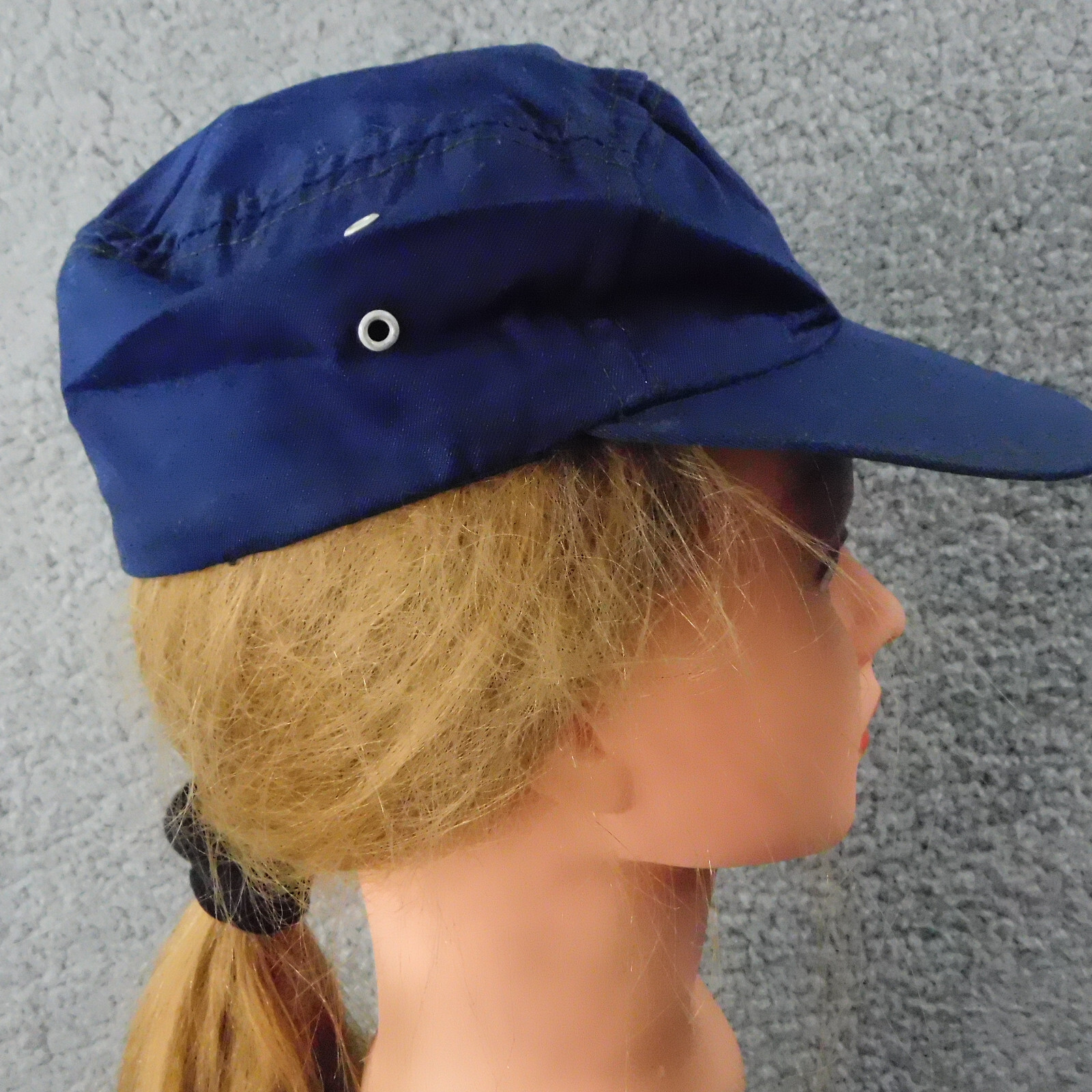 Vtg CUB SCOUT Youth Cadet Cap Hat Embroidered Hook & Loop Adjustable NAVY BLUE