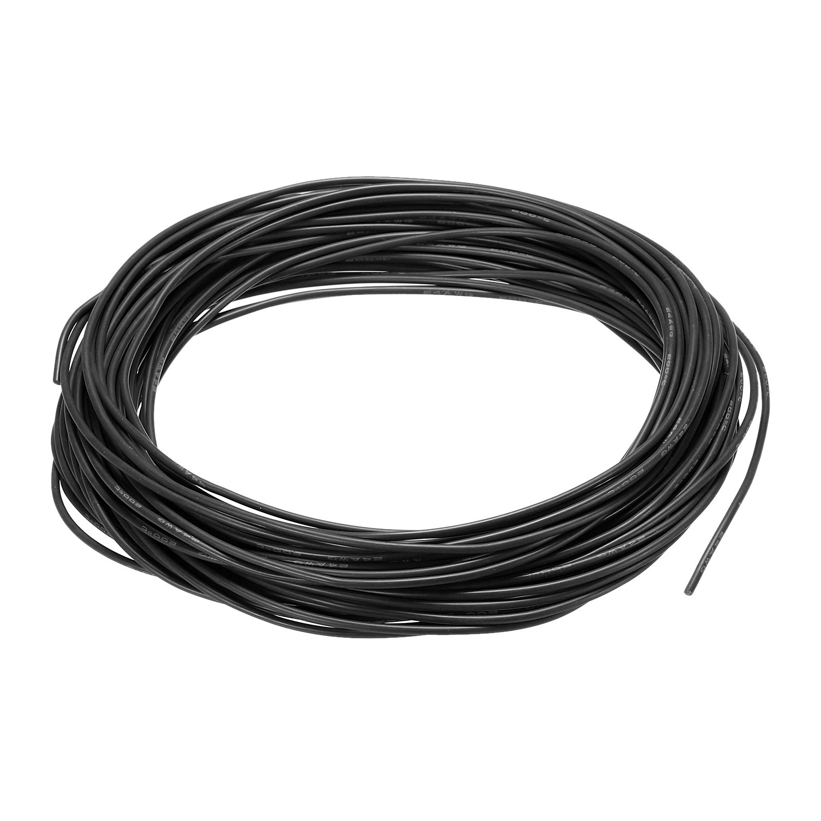 Silicone Wire 26AWG 26 Gauge Flexible Tinned Copper Wire Black 30m/98.4ft