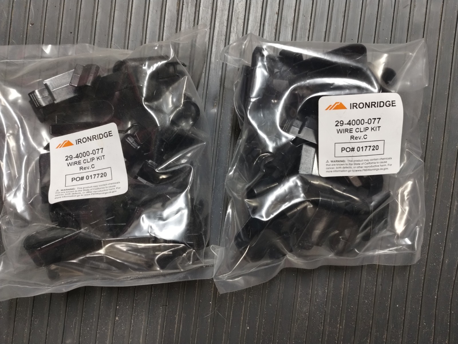 IronRidge 29-4000-077 Rev C Solar Panel Wire Clips Kit (2) Bags of 20 = 40 qty