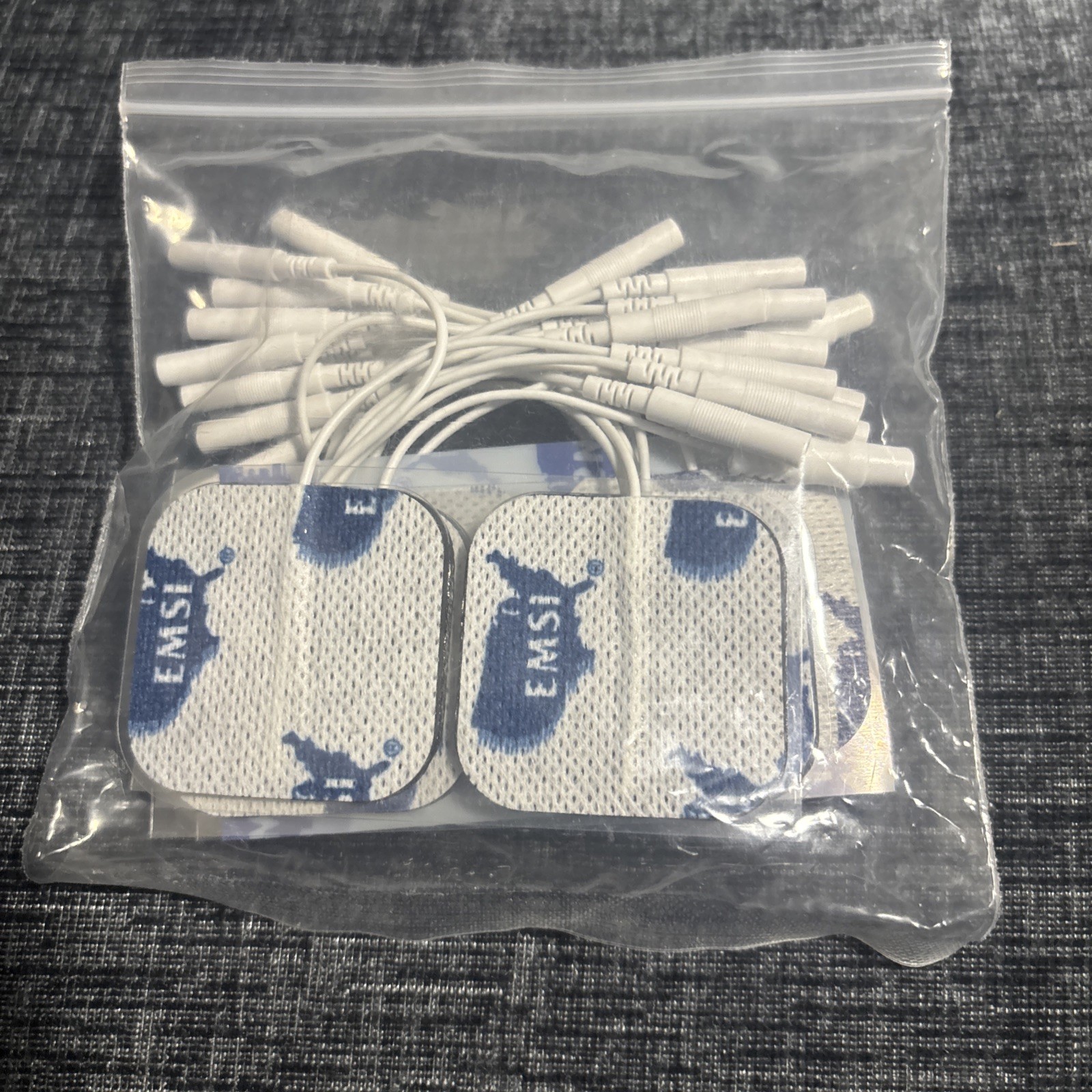 EMSI Electrical Tens Unit Stimulation Electrodes 1.7" x 1.7" Lot of 24New Sealed
