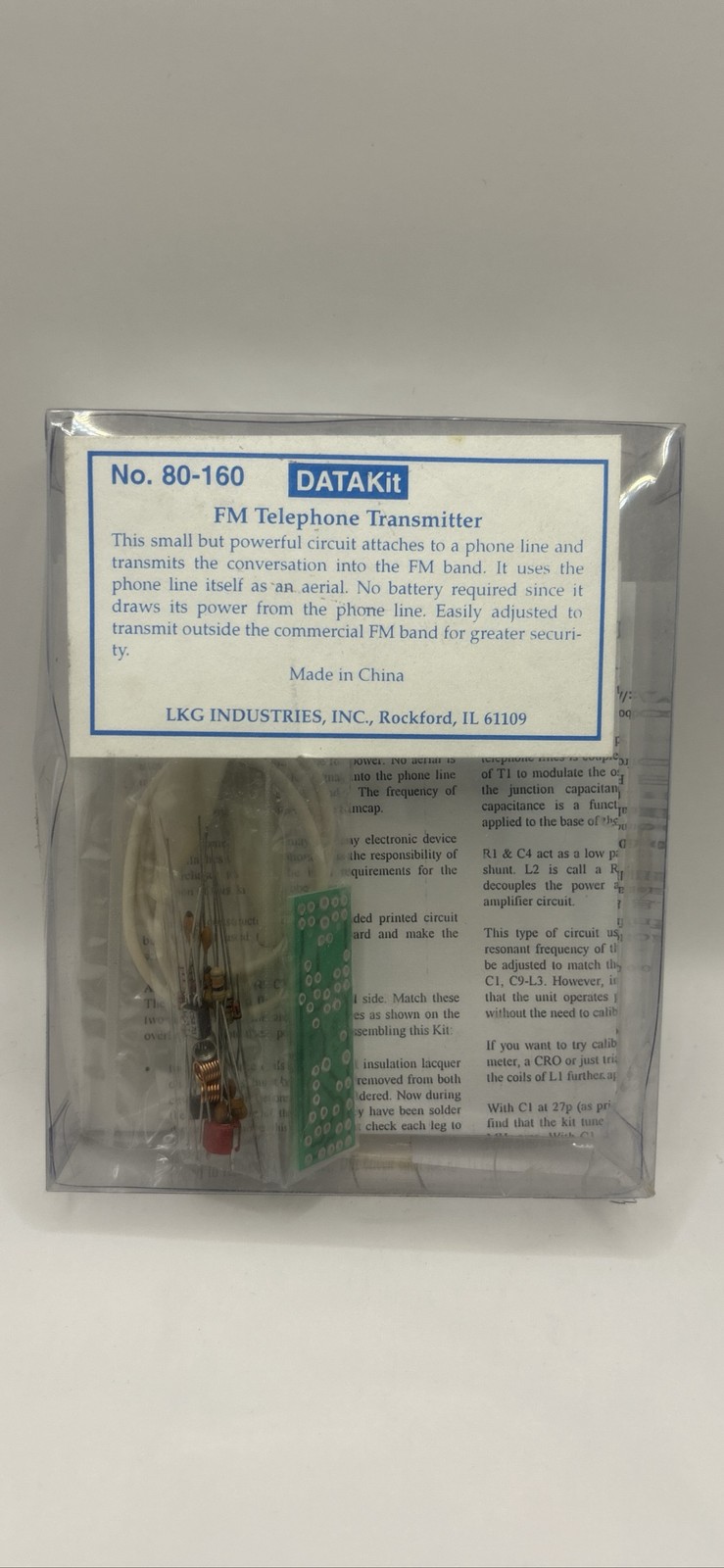 LKG Industries 80-160 DATA Kit FM Transmitter DIY